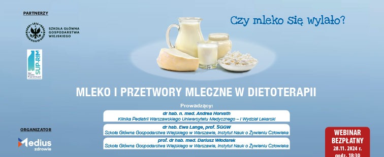 Mleko i przetwory mleczne w dietoterapii